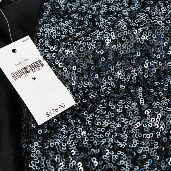 GAP Silver Sequin Jacket - Perfect for Parties, Size Medium, NWT - Picture 4 of 7